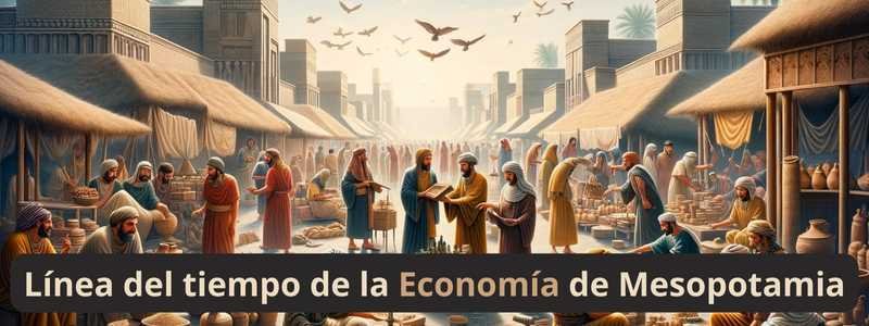 Línea del Tiempo de la economía de Mesopotamia